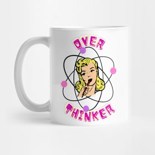 overthinker retro design Mug